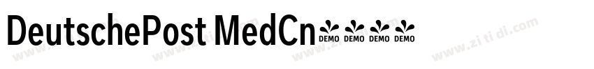 DeutschePost MedCn字体转换